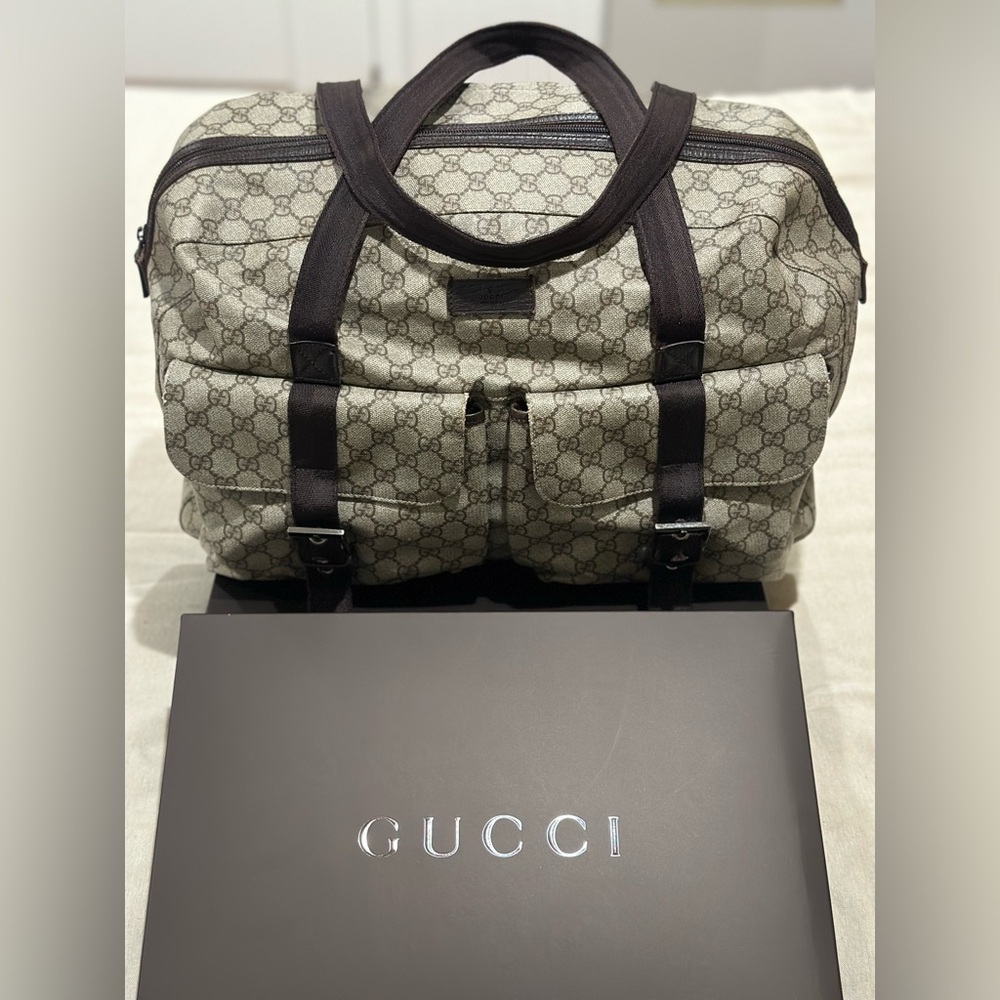 Vintage Gucci GG plus duffle bag